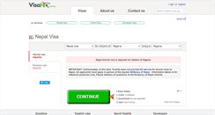 Desktop Screenshot of nepal.visahq.com.ng