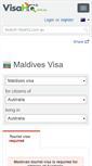 Mobile Screenshot of maldives.visahq.com.au