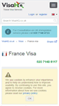 Mobile Screenshot of france.visahq.co.uk