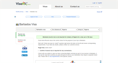 Desktop Screenshot of barbados.visahq.com.ng