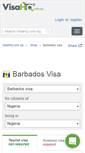 Mobile Screenshot of barbados.visahq.com.ng