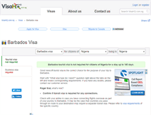 Tablet Screenshot of barbados.visahq.com.ng