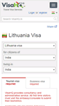 Mobile Screenshot of lithuania.visahq.in