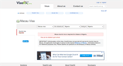 Desktop Screenshot of macau.visahq.com.ng