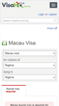 Mobile Screenshot of macau.visahq.com.ng