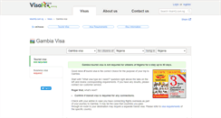 Desktop Screenshot of gambia.visahq.com.ng