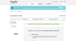 Desktop Screenshot of greece.visahq.ca