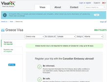 Tablet Screenshot of greece.visahq.ca