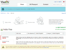 Tablet Screenshot of india.visahq.co.uk