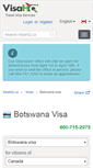 Mobile Screenshot of botswana.visahq.ca