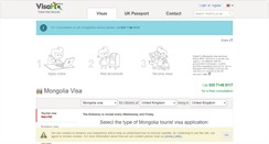 Desktop Screenshot of mongolia.visahq.co.uk