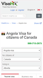 Mobile Screenshot of angola.visahq.ca