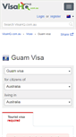 Mobile Screenshot of guam.visahq.com.au