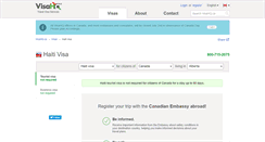 Desktop Screenshot of haiti.visahq.ca