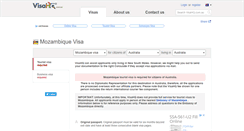 Desktop Screenshot of mozambique.visahq.com.au
