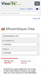 Mobile Screenshot of mozambique.visahq.com.au