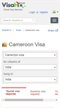 Mobile Screenshot of cameroon.visahq.in