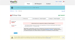 Desktop Screenshot of eritrea.visahq.co.uk