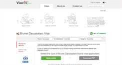 Desktop Screenshot of brunei-darussalam.visahq.com.au