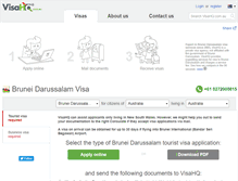 Tablet Screenshot of brunei-darussalam.visahq.com.au