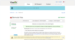 Desktop Screenshot of bermuda.visahq.co.uk