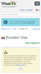 Mobile Screenshot of ecuador.visahq.co.uk