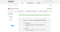 Desktop Screenshot of dominica.visahq.com