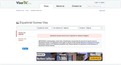 Desktop Screenshot of equatorial-guinea.visahq.com.ng