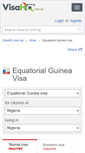 Mobile Screenshot of equatorial-guinea.visahq.com.ng