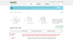 Desktop Screenshot of burundi.visahq.ca