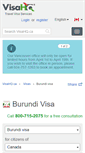 Mobile Screenshot of burundi.visahq.ca