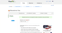 Desktop Screenshot of macedonia.visahq.com.au