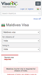 Mobile Screenshot of maldives.visahq.in