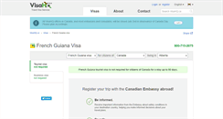 Desktop Screenshot of french-guiana.visahq.ca