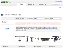 Tablet Screenshot of cayman-islands.visahq.com.ng