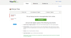 Desktop Screenshot of kenya.visahq.com.ng