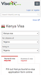 Mobile Screenshot of kenya.visahq.com.ng