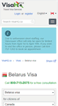 Mobile Screenshot of belarus.visahq.ca