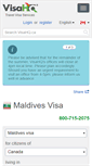 Mobile Screenshot of maldives.visahq.ca