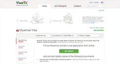 Desktop Screenshot of myanmar.visahq.com