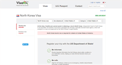 Desktop Screenshot of north-korea.visahq.com