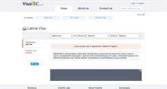 Desktop Screenshot of latvia.visahq.com.ng