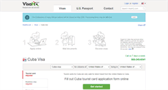 Desktop Screenshot of cuba.visahq.com