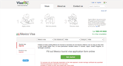 Desktop Screenshot of mexico.visahq.in