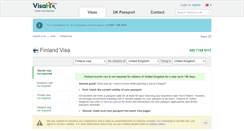 Desktop Screenshot of finland.visahq.co.uk