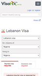 Mobile Screenshot of lebanon.visahq.com.ng