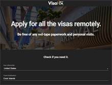 Tablet Screenshot of cook-islands.visahq.com