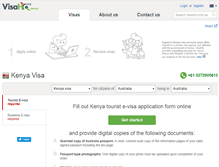 Tablet Screenshot of kenya.visahq.com.au