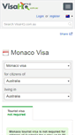 Mobile Screenshot of monaco.visahq.com.au