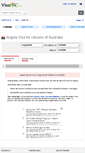 Mobile Screenshot of angola.visahq.com.au